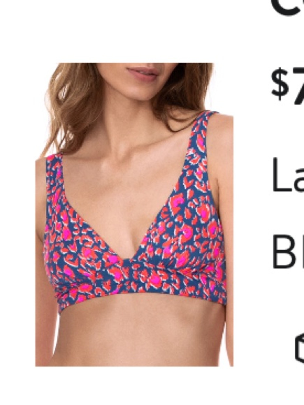 Maaji More Compassion Patricia Pink Leopard Bikini Top